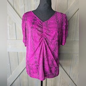 Apt.9 Snakeskin Print Blouse sz Large